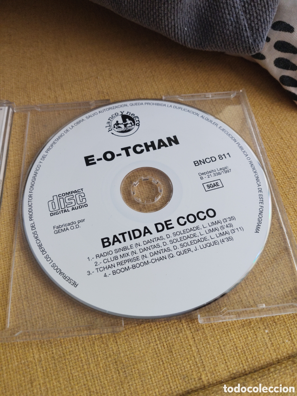 CDs de m&uacute;sica: Batida De Coco&nbsp;&ndash;&nbsp;E-O-Tchan. Cd maxi single 1997 Espa&ntilde;a - Foto 2