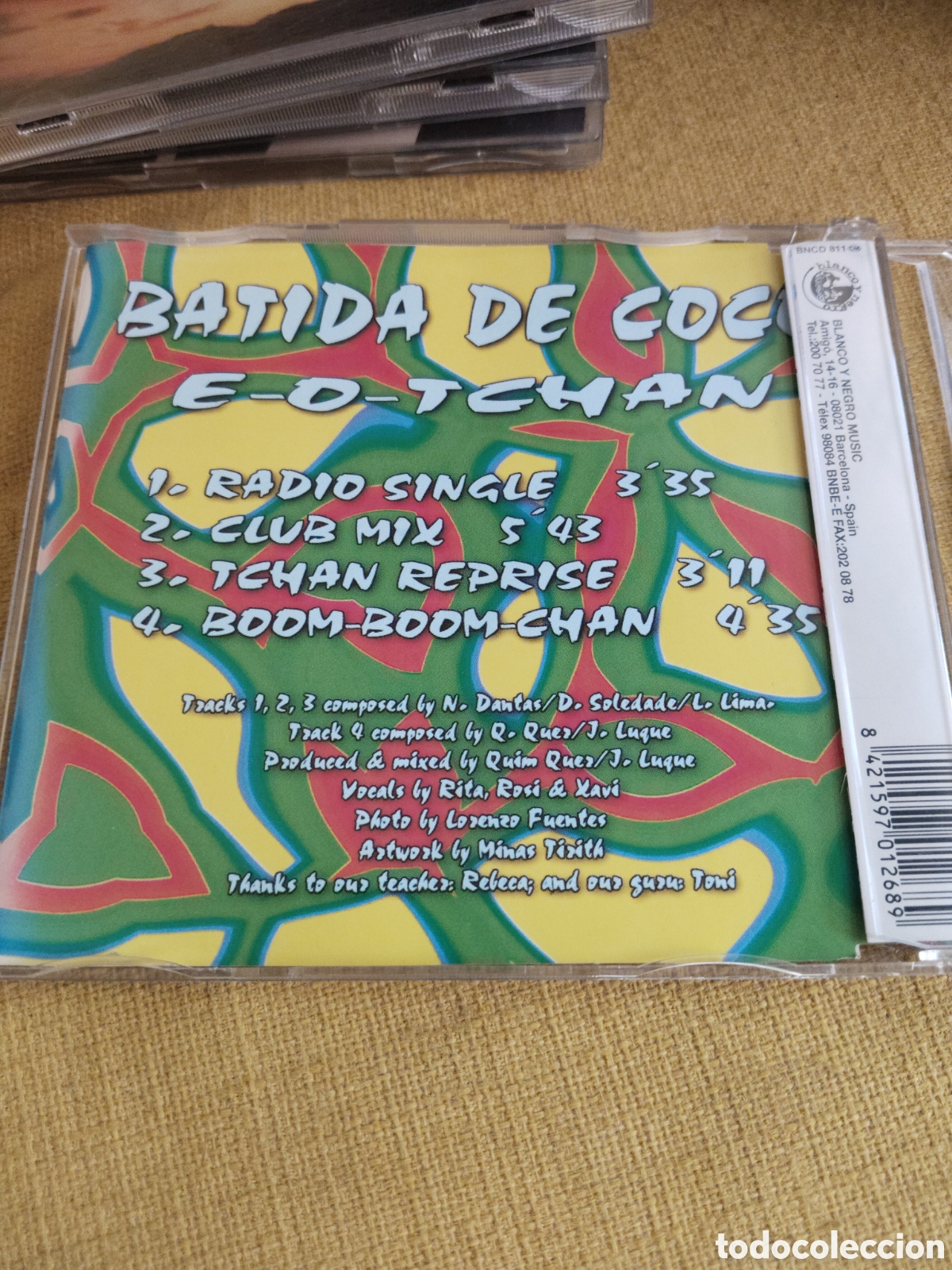 CDs de m&uacute;sica: Batida De Coco&nbsp;&ndash;&nbsp;E-O-Tchan. Cd maxi single 1997 Espa&ntilde;a - Foto 3