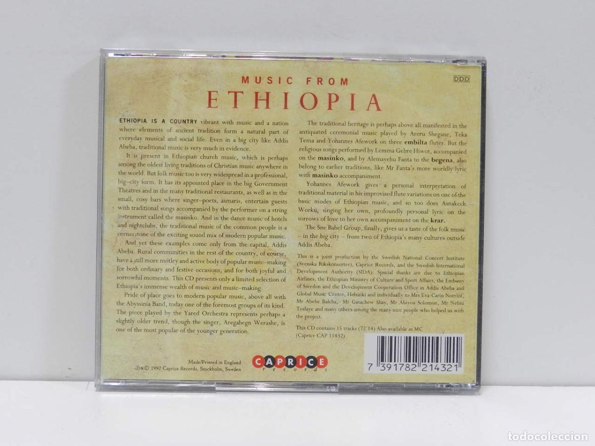 CDs de m&uacute;sica: DISCO CD. Music From Ethiopia. COMPACT DISC. - Foto 2