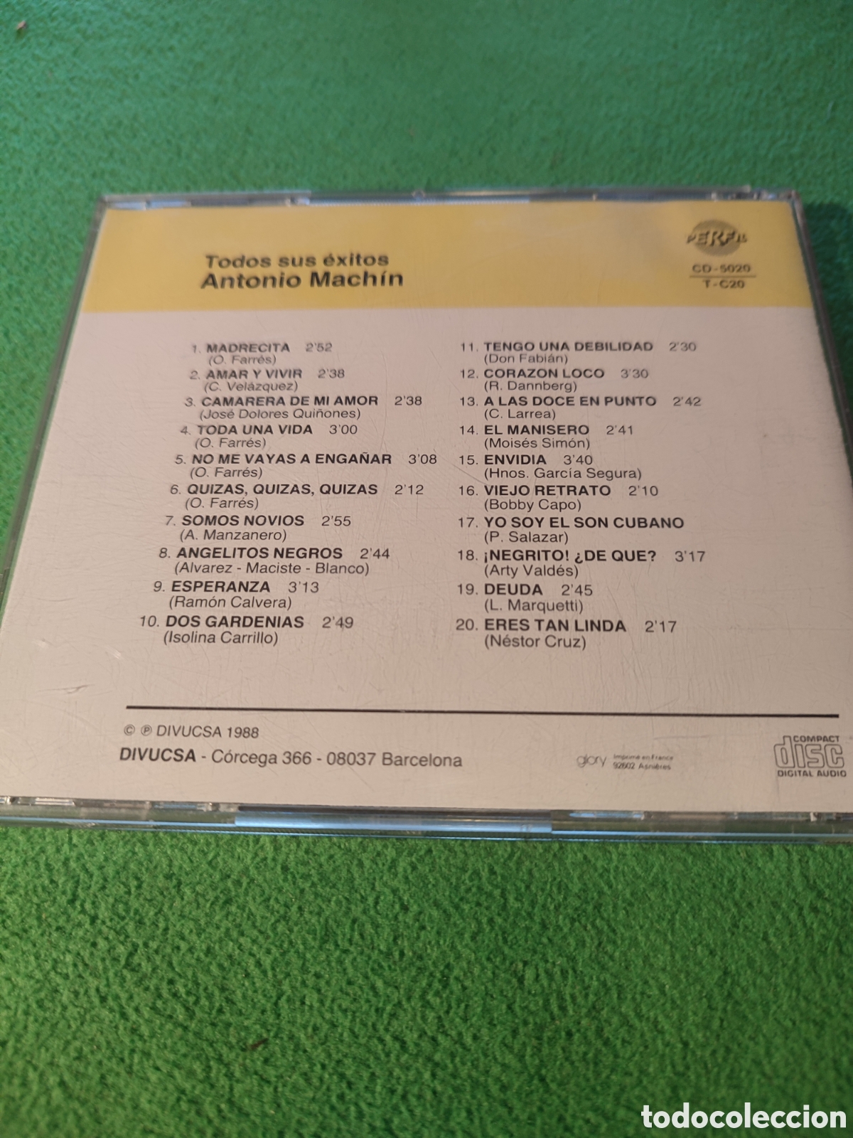 CDs de m&uacute;sica: Antonio Machin - Todos sus &eacute;xitos - Foto 3
