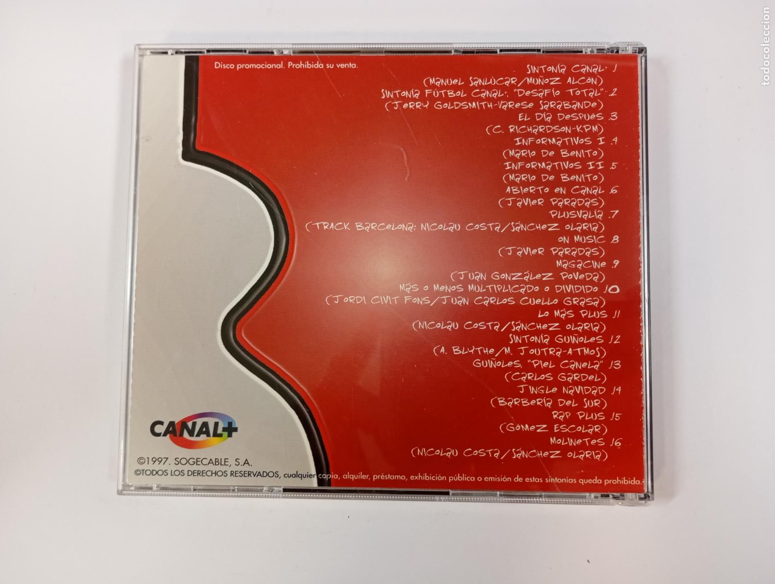 CDs de m&uacute;sica: PERMANEZCA EN SINTON&Iacute;A. CANAL + PLUS. CD. TDKCD163 - Foto 3