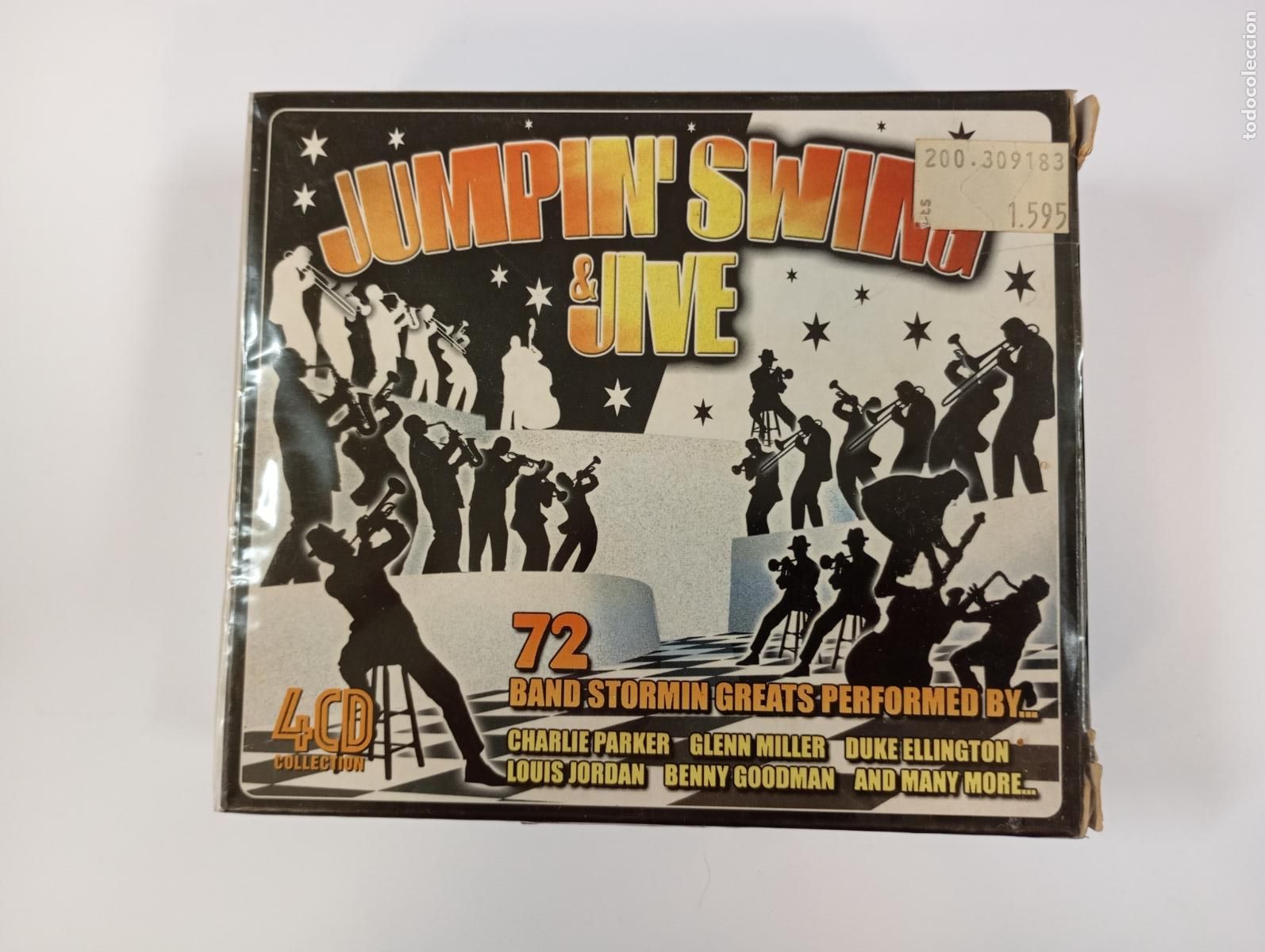 CDs de Musique: JUMPIN' SWING & JIVE. 72 BAND STORMING GREATS PERFORMED BY... 4 CD COLLECTION. TDKCD303