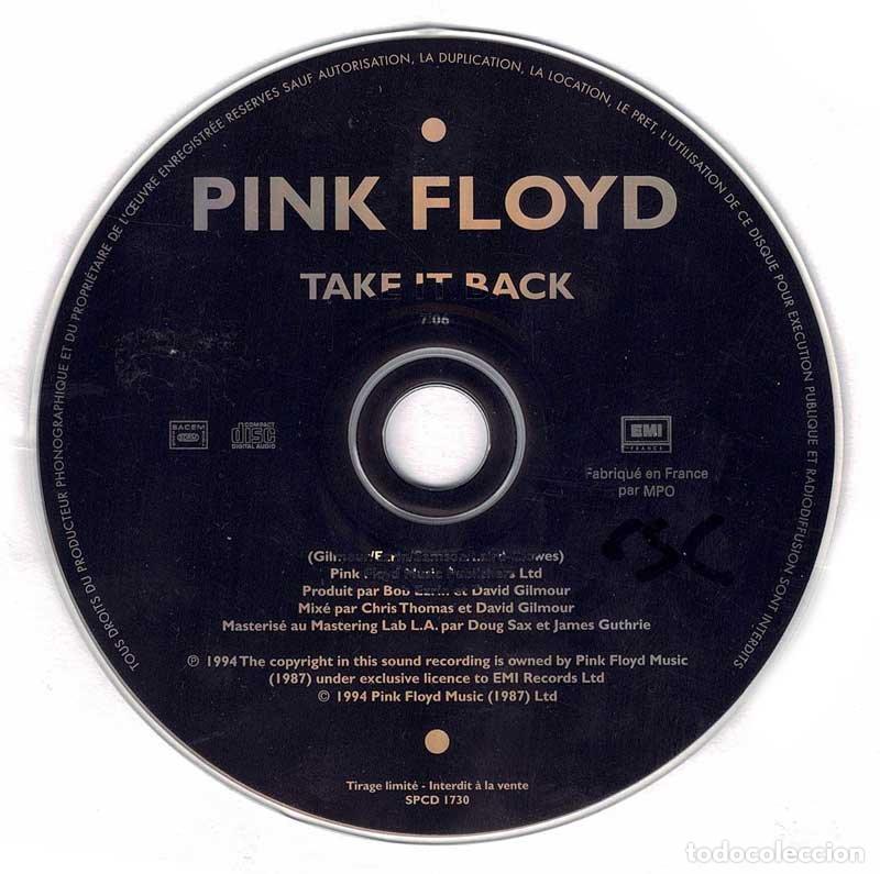 CDs de m&uacute;sica: Pink Floyd - Take It Back. CD Single Promo - Foto 1