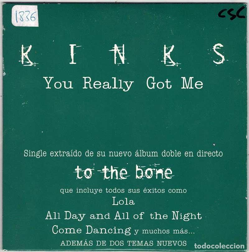 CDs de m&uacute;sica: Kinks - You Really Got Me. CD Single Promo - Foto 1