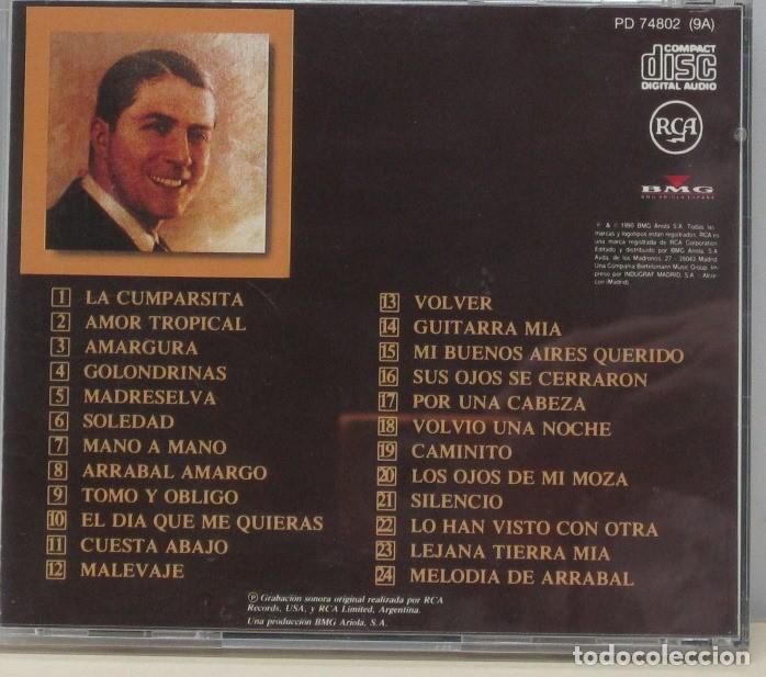 CDs de m&uacute;sica: CARLOS GARDEL - EL TANGO - CD - Foto 2