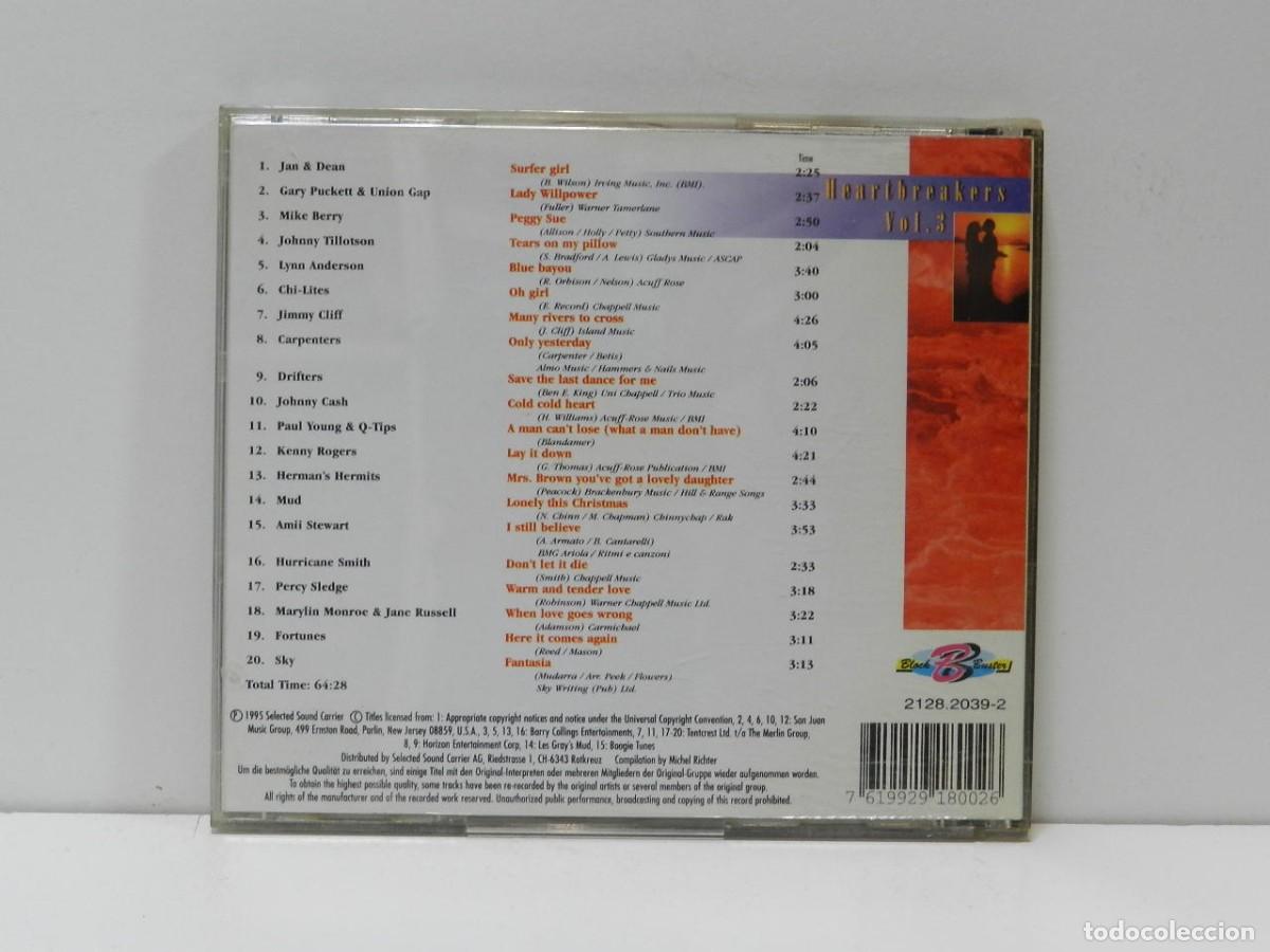 CDs de m&uacute;sica: DISCO CD. Heartbreakers Vol. 3. COMPACT DISC. - Foto 2