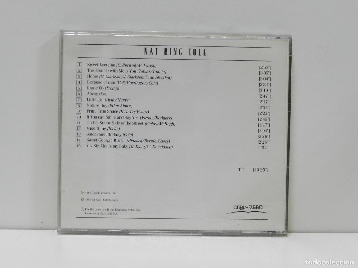 CDs de m&uacute;sica: DISCO CD. Nat King Cole &ndash; Nat King Cole. COMPACT DISC. - Foto 2