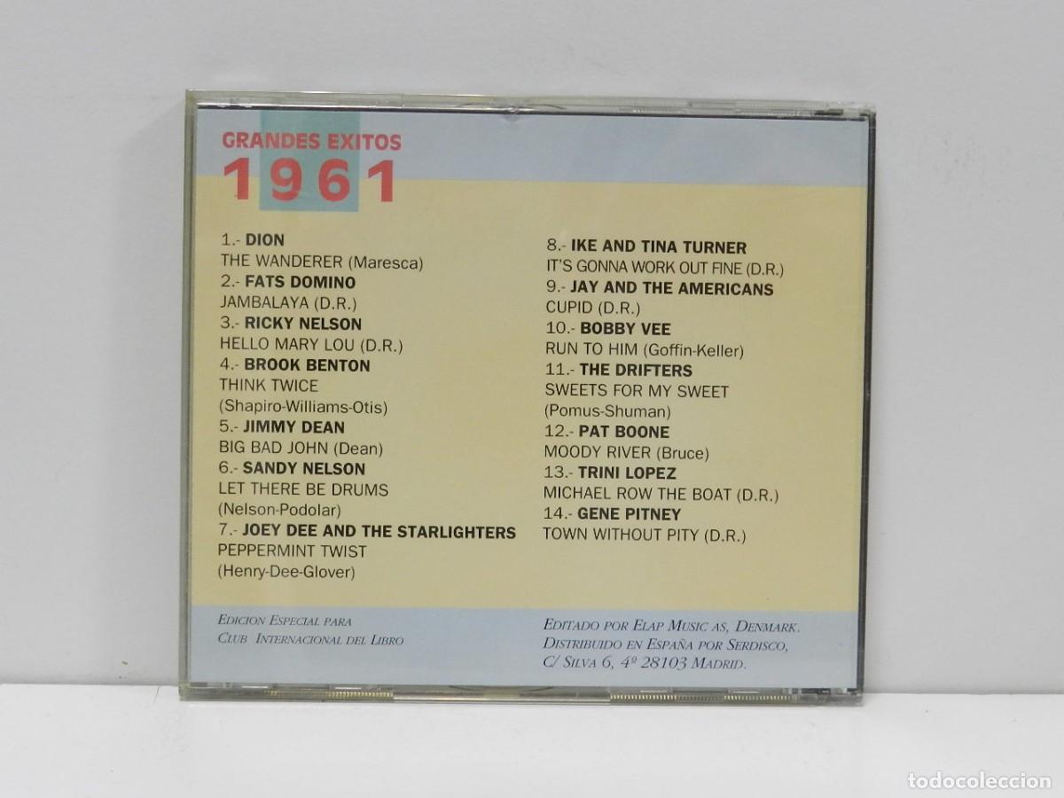 CDs de m&uacute;sica: DISCO CD. Grandes Exitos 1961. COMPACT DISC. - Foto 2