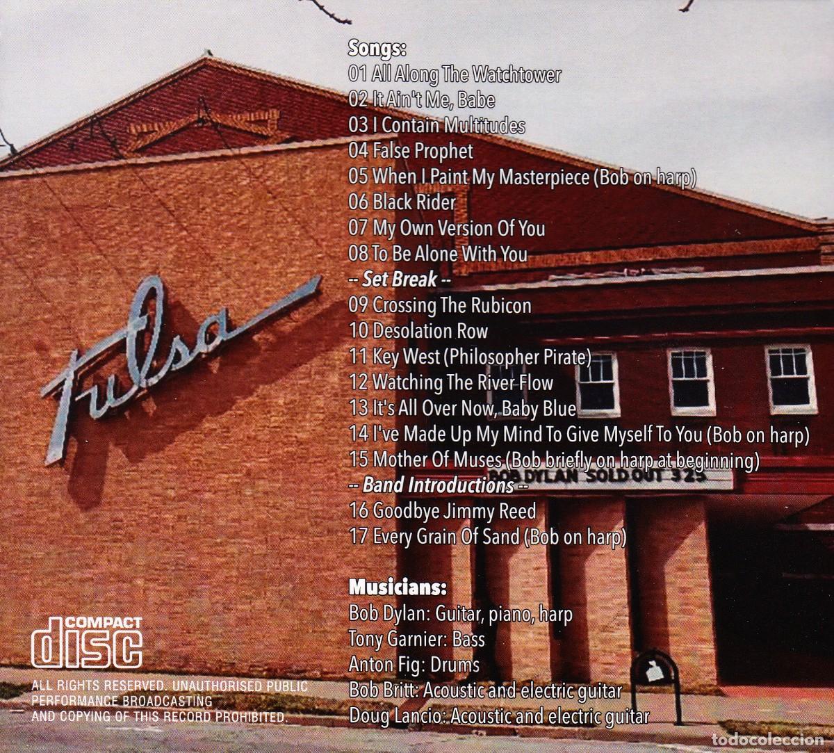 CDs de m&uacute;sica: BOB DYLAN. TULSA THEATER 2025. 2 CD. - Foto 2
