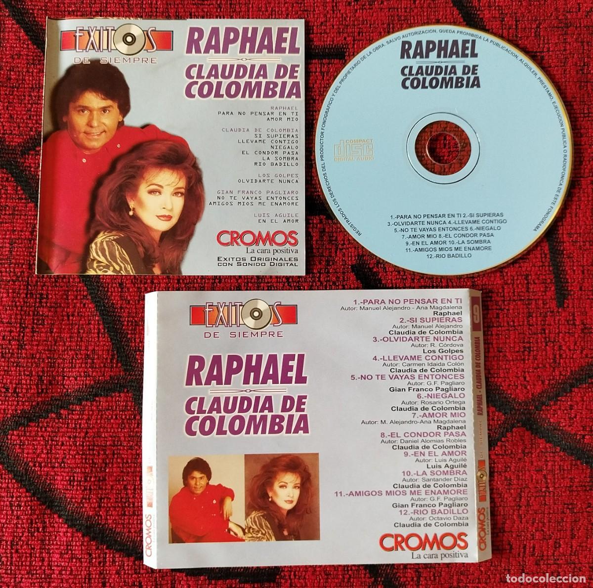 CDs de m&uacute;sica: RAPHAEL / CLAUDIA DE COLOMBIA ** Exitos De Siempre ** ORIGINAL CD LOS GOLPES... - Foto 1