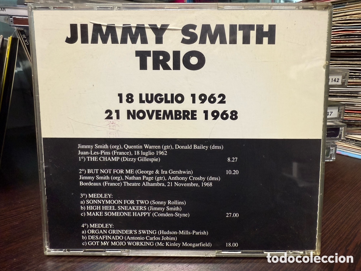 CDs de m&uacute;sica: Jimmy Smith Trio - Live (CD) - Foto 2