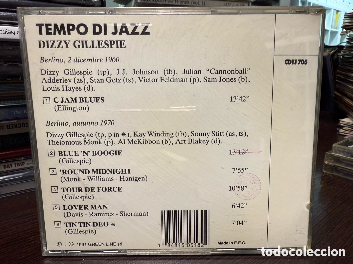 CDs de m&uacute;sica: Dizzy Gillespie - Tempo Di Jazz (CD) - Foto 2