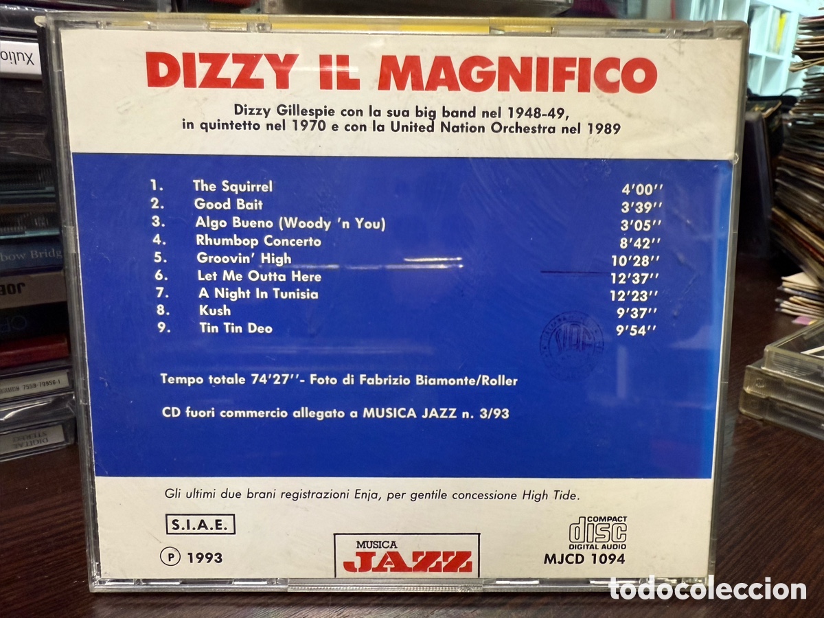 CDs de m&uacute;sica: Dizzy Gillespie - Dizzy Il Magnifico (CD) - Foto 2