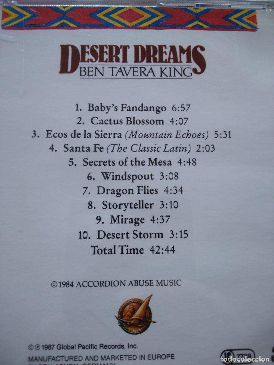 CDs de m&uacute;sica: CD -- DESERT DREAMS -- BEN TAVERA KING -- - Foto 2