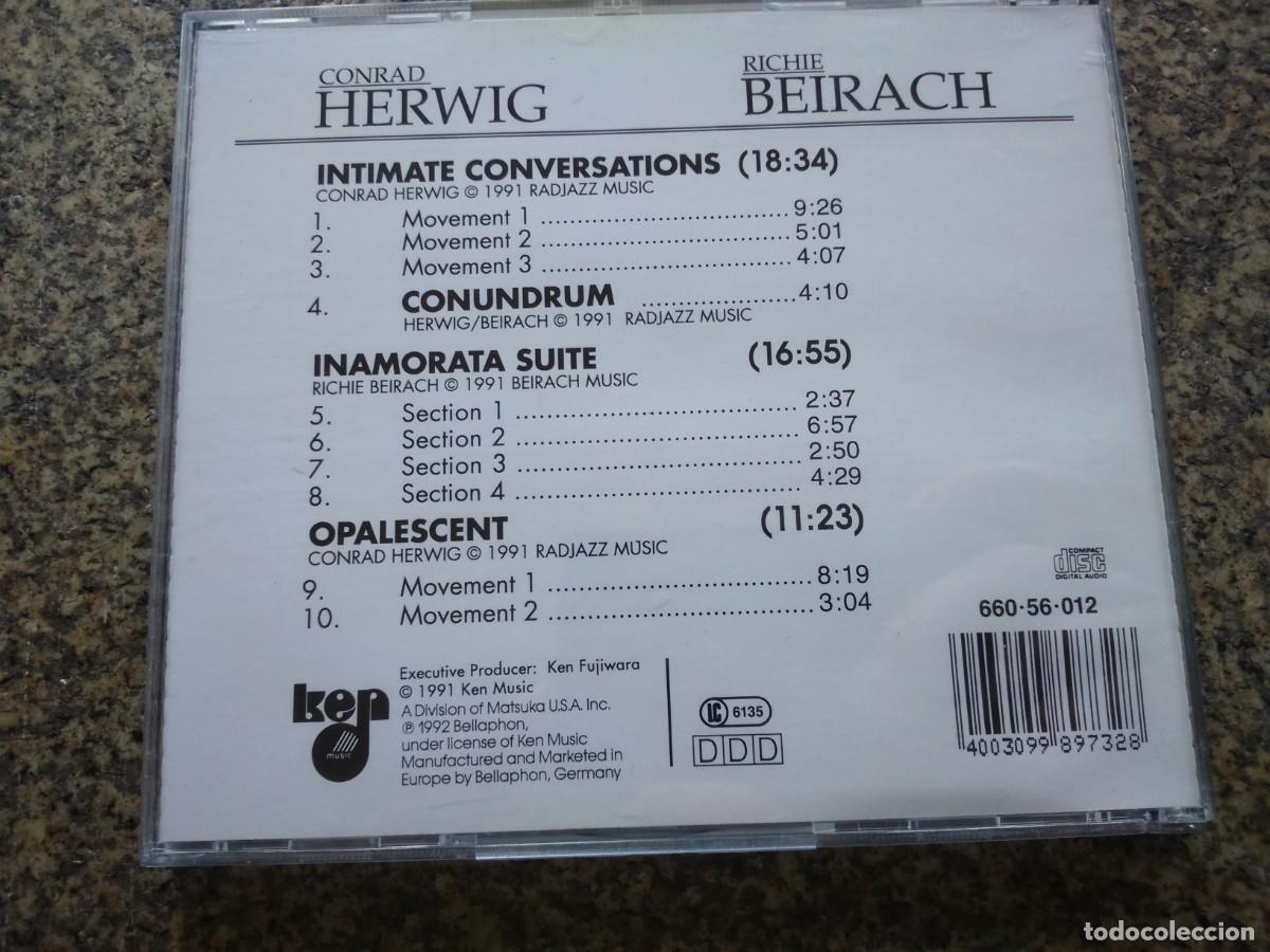 CDs de m&uacute;sica: CD -- CONRAD HERWIG / RICHIE BEIRACH -- INTIMATE CONVERSATIONS -- - Foto 2