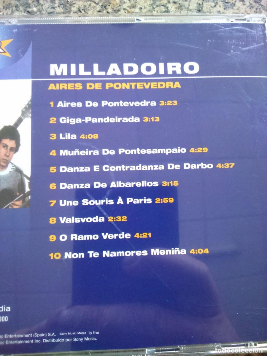 CDs de m&uacute;sica: CD -- MILLADOIRO -- AIRES DE PONTEVEDRA -- - Foto 2
