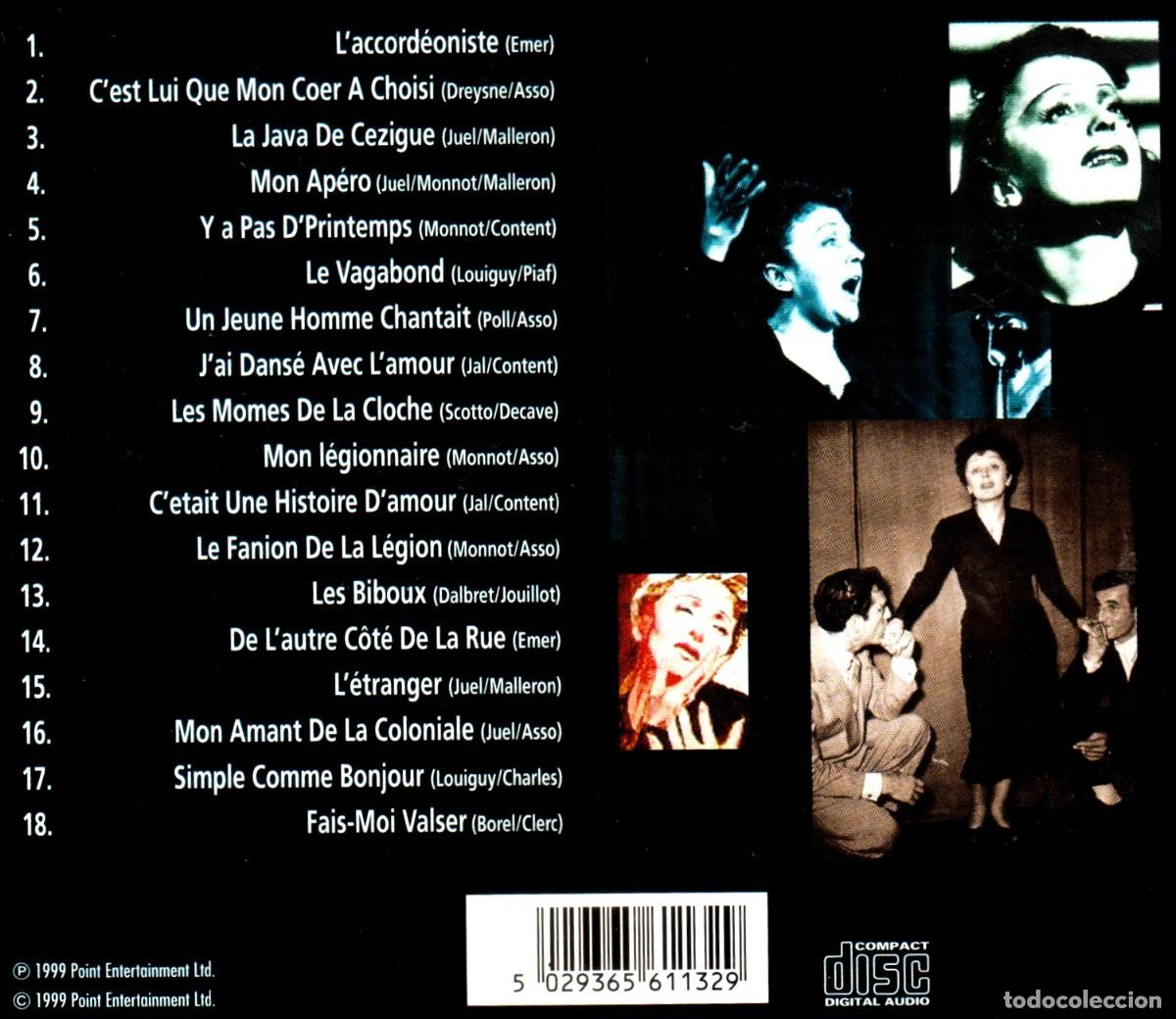 CDs de m&uacute;sica: �H1418 - EDITH PIAF. EDITH PIAF. CD. - Foto 2