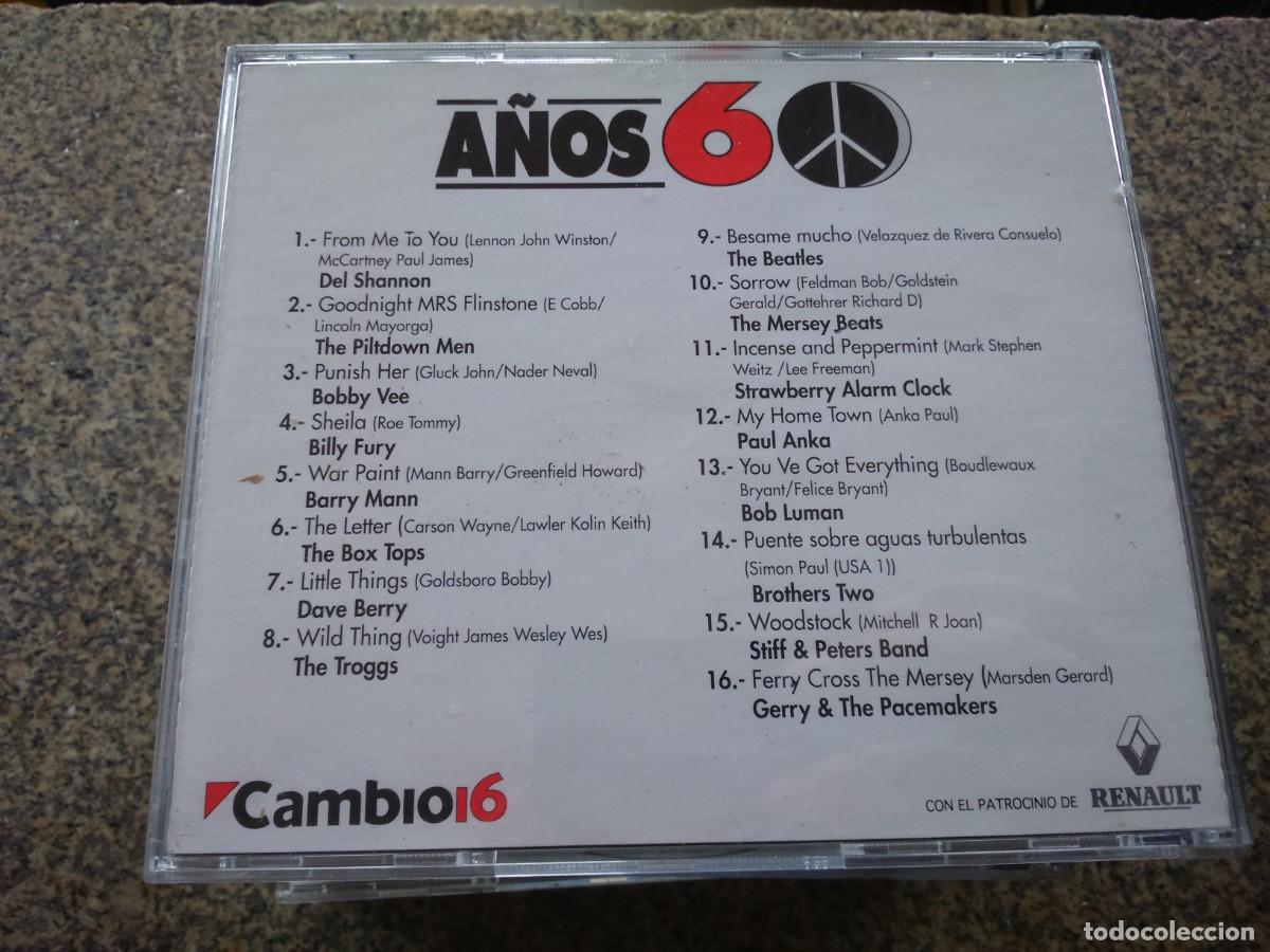 CDs de m&uacute;sica: CD -- A&Ntilde;OS 60 -- ROCK TOTAL -- - Foto 2