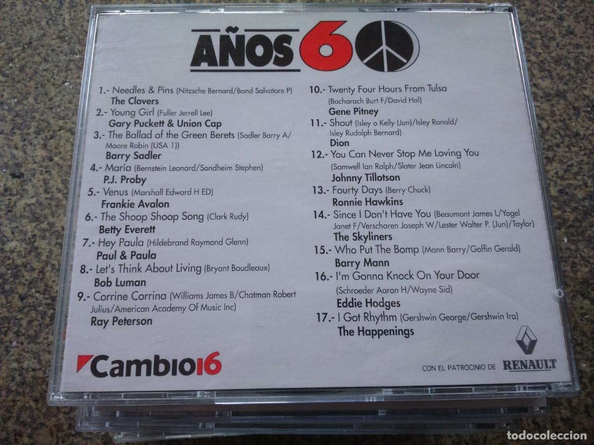 CDs de m&uacute;sica: CD -- A&Ntilde;OS 60 -- POP -- - Foto 2