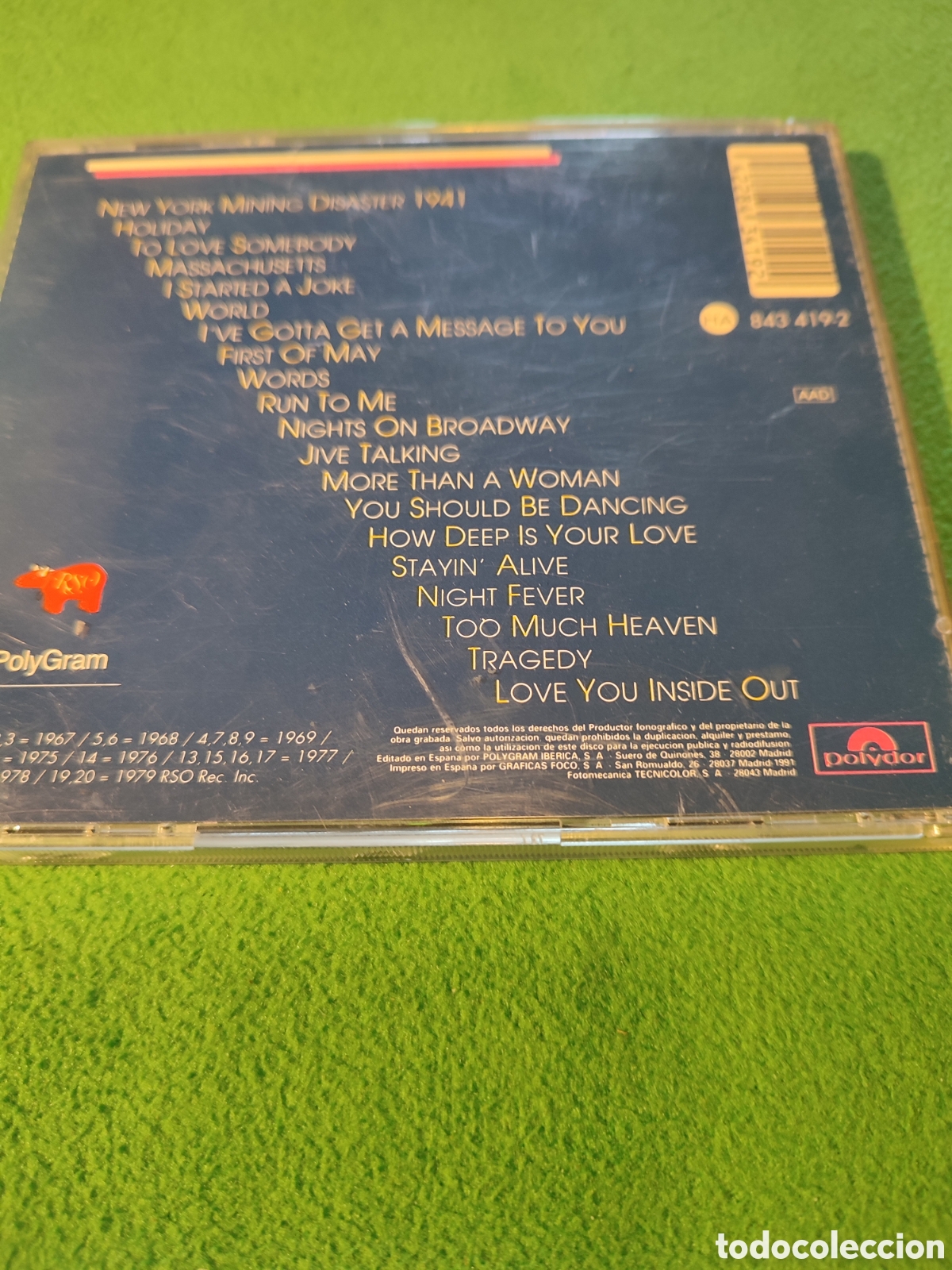 CDs de m&uacute;sica: Bee Gees - Story edici&oacute;n espa&ntilde;ola 1991 - Foto 3