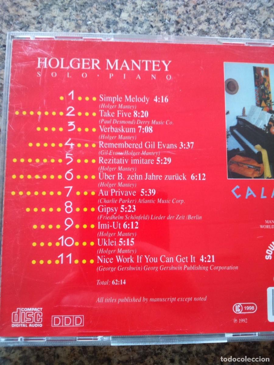 CDs de m&uacute;sica: CD -- HOLGER MANTEY -- CALAUFA -- - Foto 2