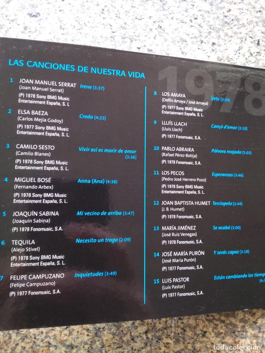CDs de m&uacute;sica: CD -- 1978 -- LAS CANCIONES DE NUESTRA VIDA -- - Foto 2