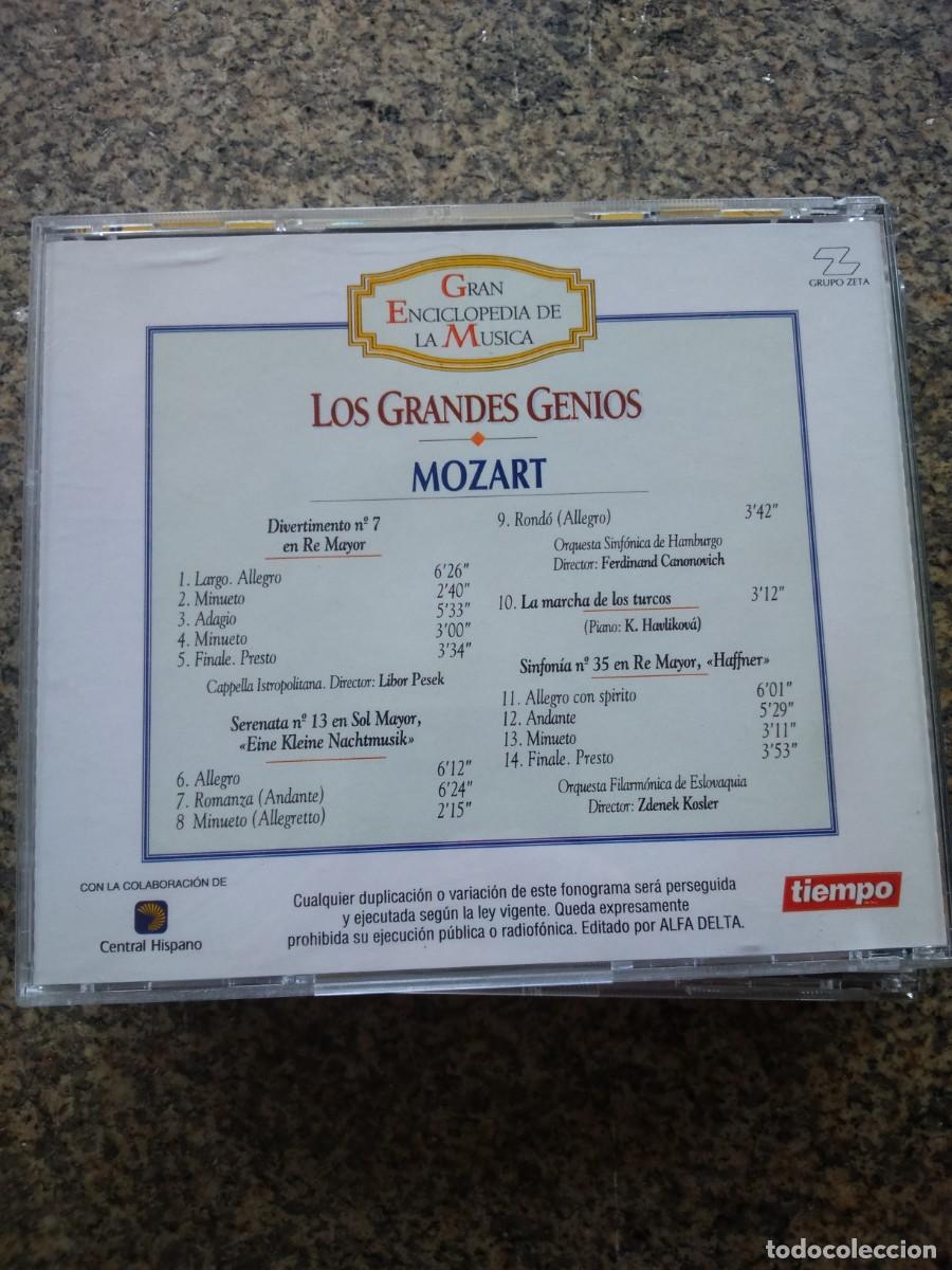 CDs de m&uacute;sica: CD -- LOS GRANDES GENIOS -- MOZART -- - Foto 2
