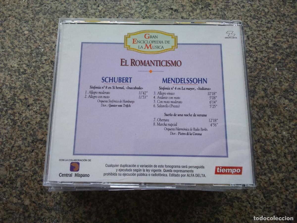 CDs de m&uacute;sica: CD -- EL ROMANTECISMO -- SCHUBERT Y MENDELSSOHN -- - Foto 2