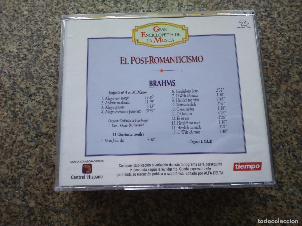 CDs de m&uacute;sica: CD -- EL POST-ROMANTECISMO --BRAHMS -- - Foto 2