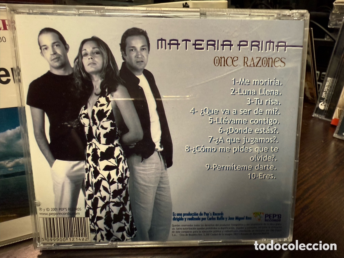 CDs de m&uacute;sica: Materia Prima - Once Razones (CD) - Foto 2