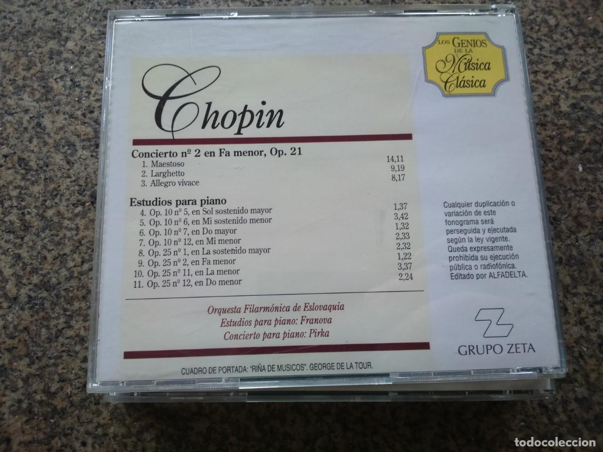 CDs de m&uacute;sica: CD -- CHOPIN -- ESTUDIOS PARA PIANO -- - Foto 2