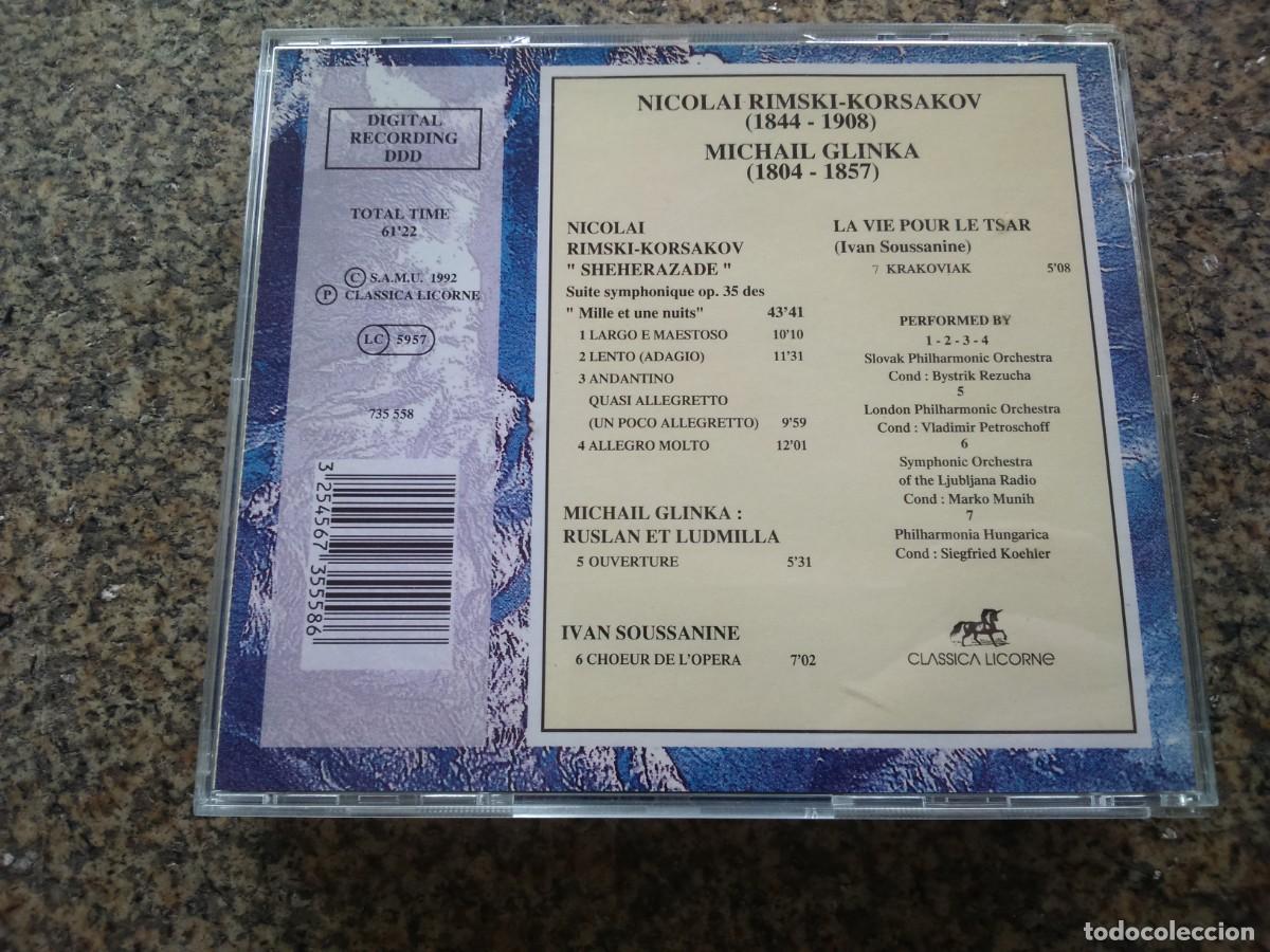 CDs de m&uacute;sica: CD -- RIMSKI-KORSAKOV & GLINKA -- - Foto 2