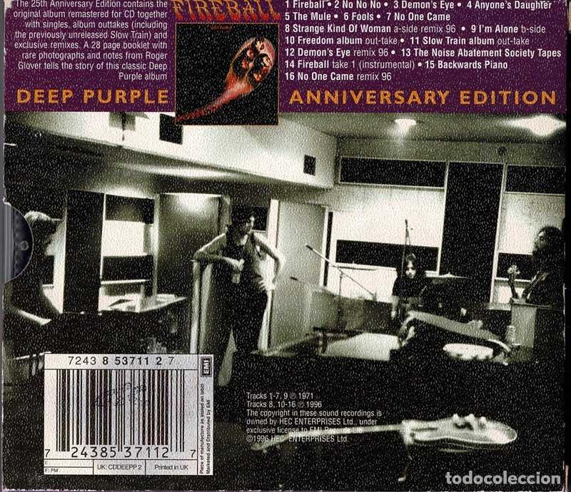CDs de m&uacute;sica: Deep Purple - Fireball. 25th Anniversary Edition. CD - Foto 2