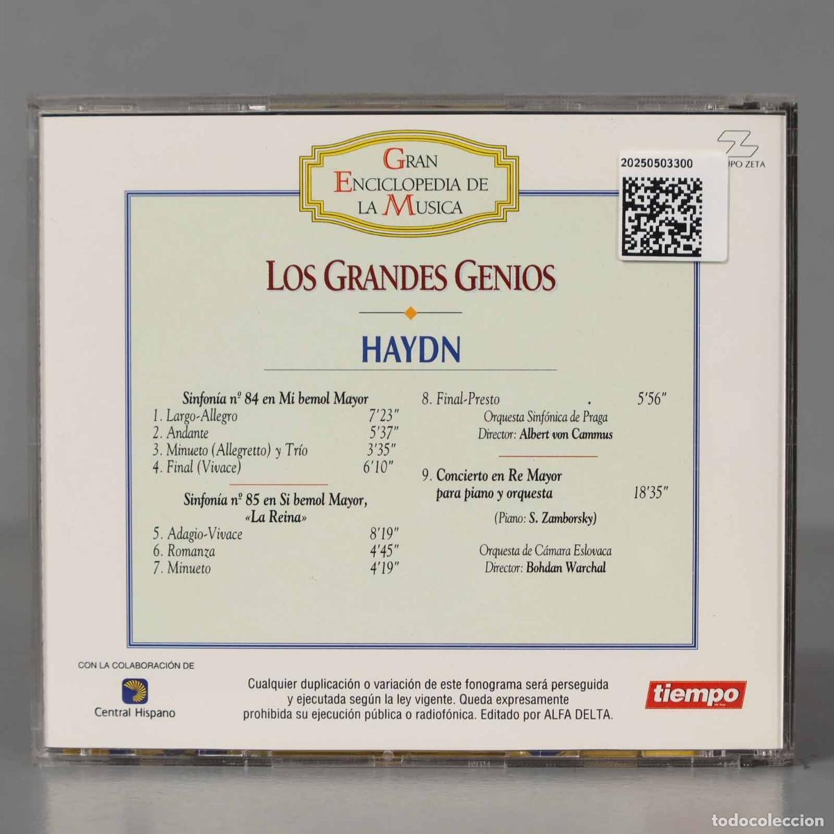 CDs de m&uacute;sica: CD. Los GRANDES GENIOS HAYDN - Foto 2