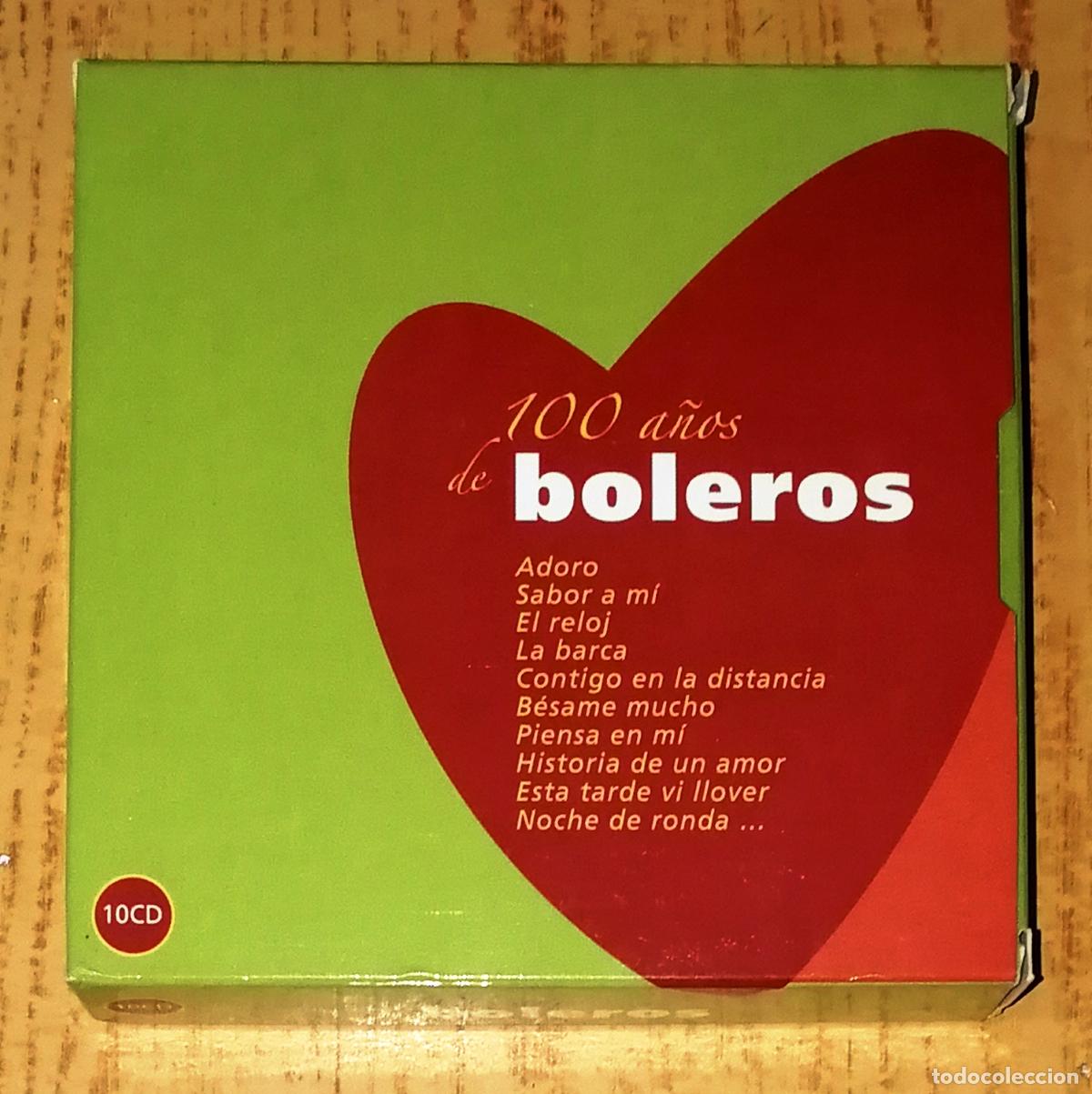 CDs de m&uacute;sica: 10 CD. 100 A&Ntilde;OS DE BOLEROS. - Popular - Foto 1