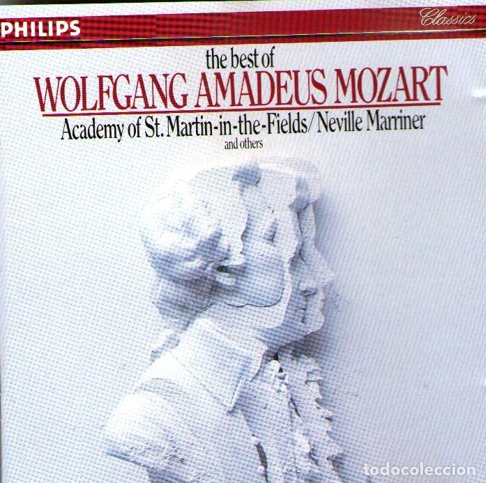 CDs de M&uacute;sica: THE BEST OF WOLFGANG A. MOZART - DIRIGE: NEVILLE MARRINER Y OTROS - ED. PHILIPS - A&Ntilde;O 1980.