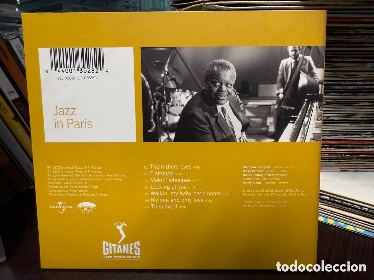 CDs de m&uacute;sica: Oscar Peterson - St&eacute;phane Grappelli Quartet Vol. 1 (CD) - Foto 2