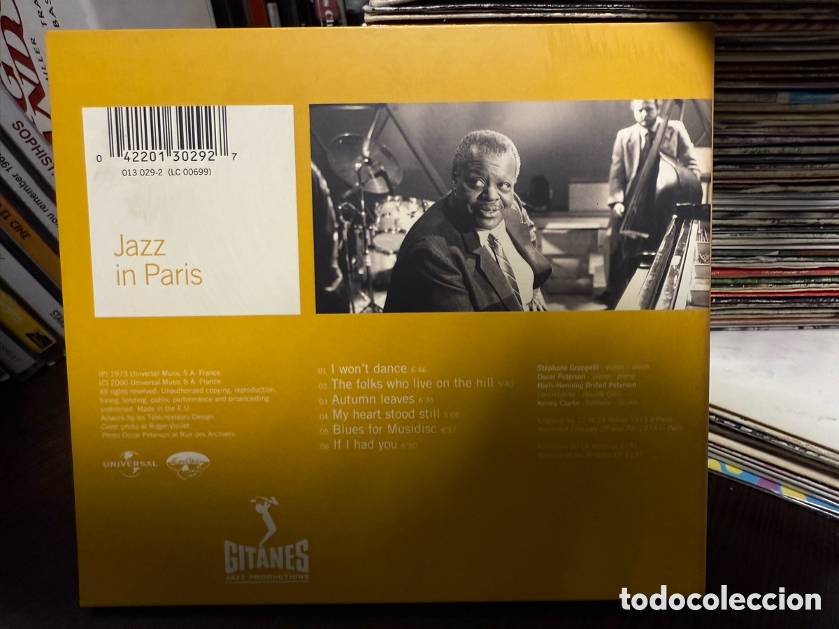 CDs de m&uacute;sica: Oscar Peterson - St&eacute;phane Grappelli Quartet Vol. 2 (CD) - Foto 2