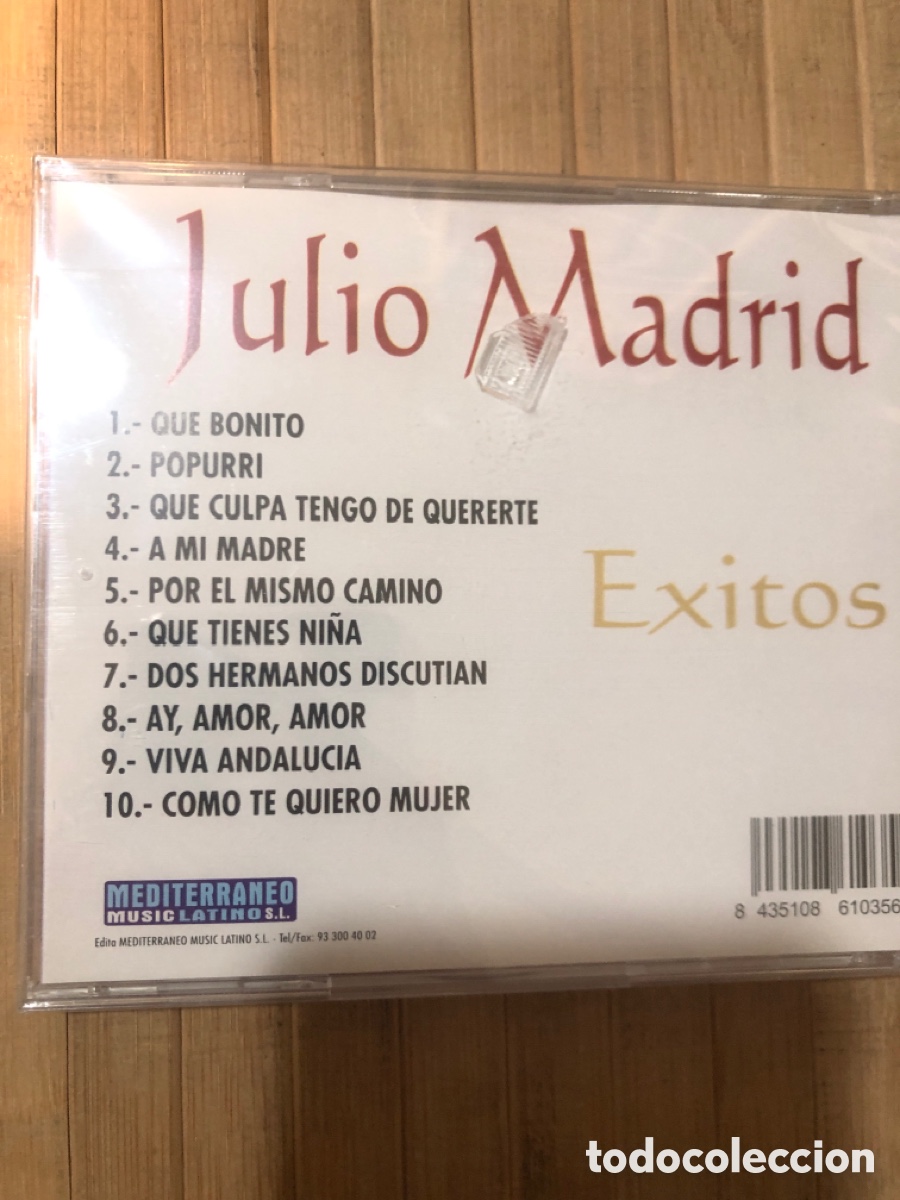CDs de m&uacute;sica: Julio Madrid &ldquo; Exitos &ldquo; - Cd precintado - Foto 2