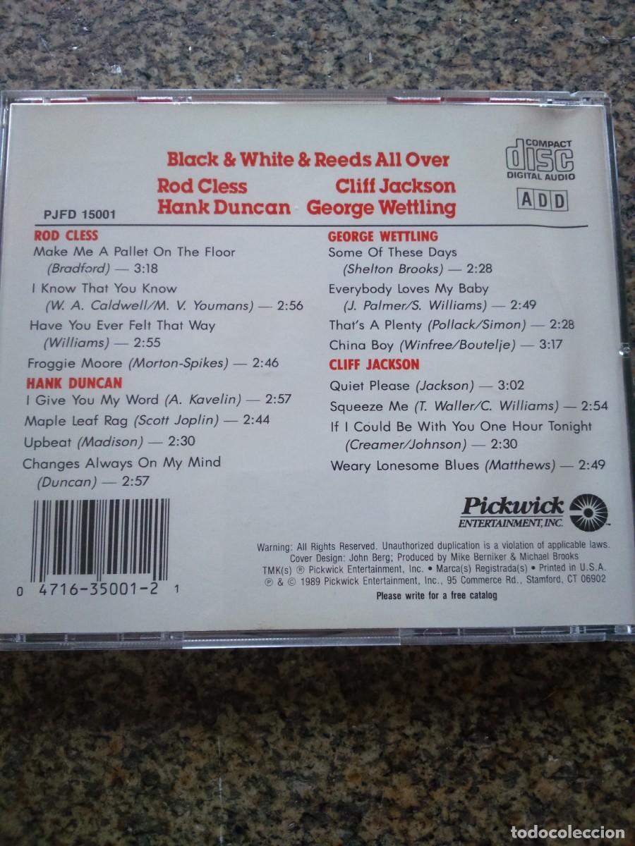 CDs de m&uacute;sica: CD -- BLACK & WHITE & REEDS ALL OVER -- - Foto 2
