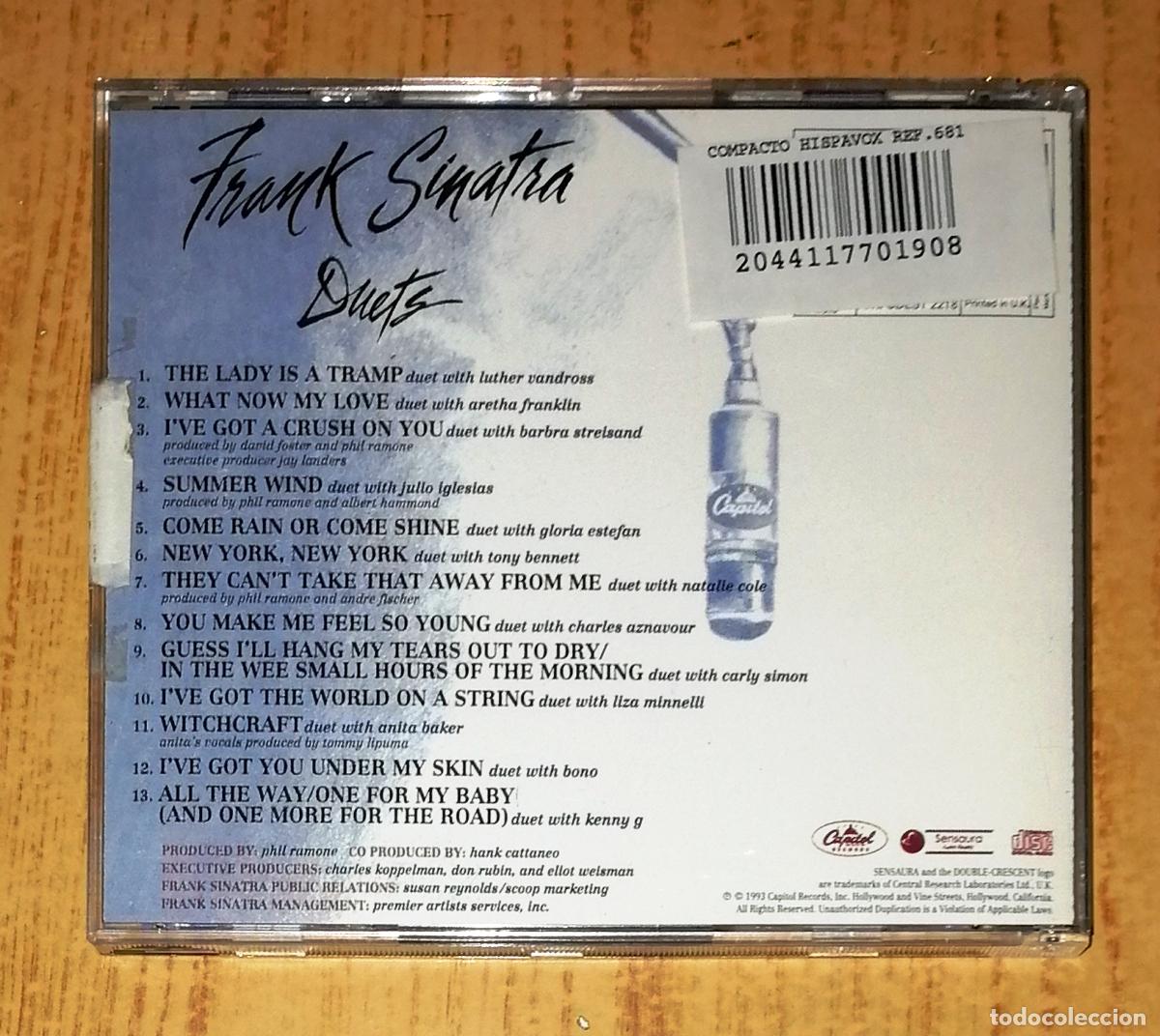 CDs de m&uacute;sica: CD. FRANK SINATRA. Duets. - Capitol Records, 1993 - Foto 2