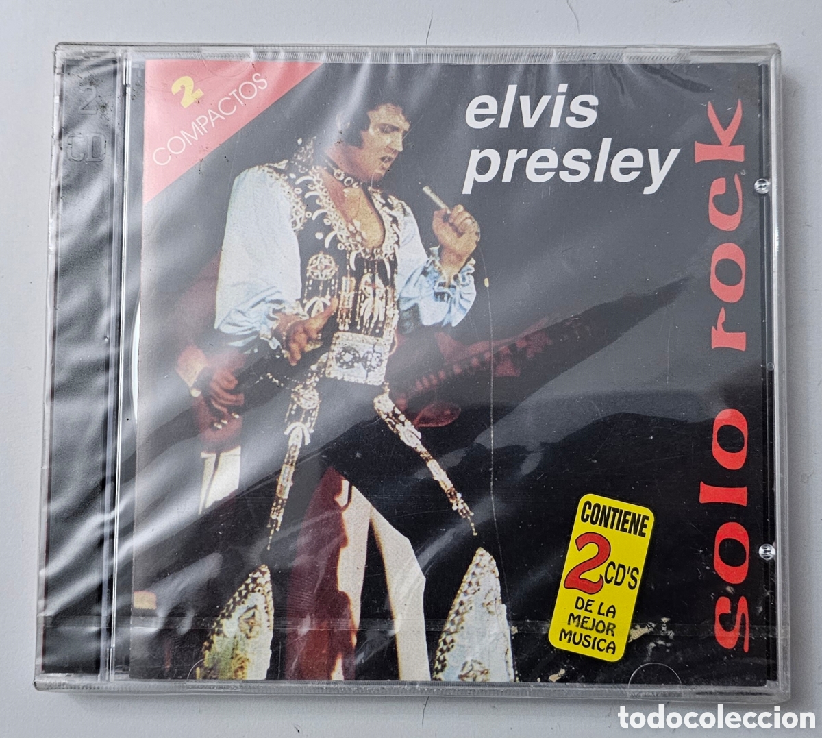 CDs de M&uacute;sica: 2 CDs ELVIS PRESLEY - Solo rock (Espa&ntilde;a - Disqueria S.A. - 1998) NUEVO PRECINTADO