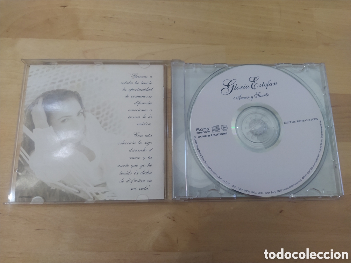 CDs de m&uacute;sica: GLORIA ESTEFAN - CD AMOR Y SUERTE - Foto 2