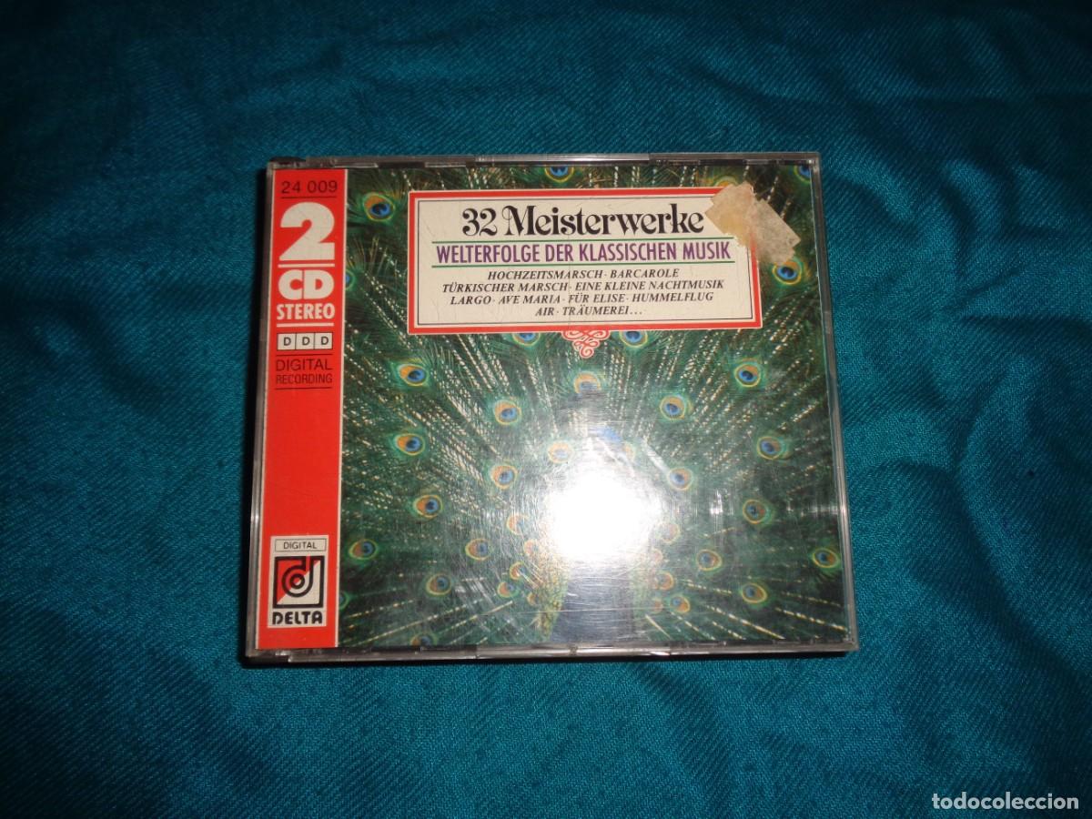CDs de M&uacute;sica: 32 MEISTERWERKE ( WELTERFOLGE DER KLASSISCHEN MUSIK). 2 CD&acute;S + LIBRETO. IMPECABLE(#)