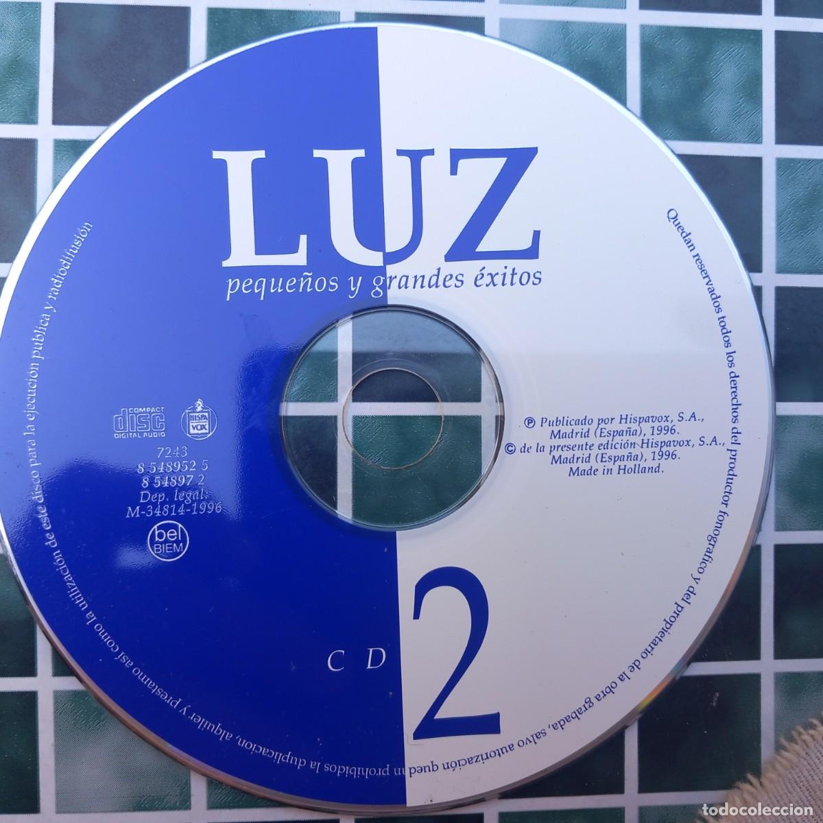 CDs de m&uacute;sica: Luz - Peque&ntilde;os y grandes Exitos - disco 2 sin funda - - Foto 1