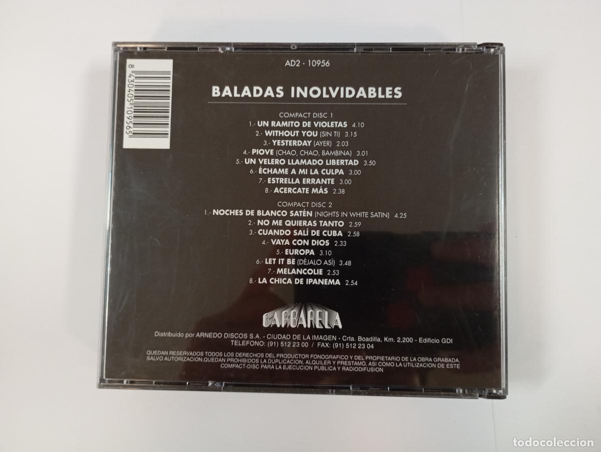 CDs de m&uacute;sica: BALADAS INOLVIDABLES. DOBLE CD. TDKCD131 - Foto 4