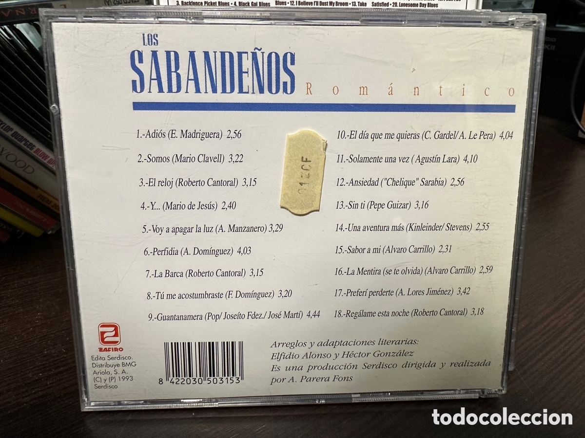 CDs de m&uacute;sica: Los Sabande&ntilde;os - Rom&aacute;ntico (CD) - Foto 2