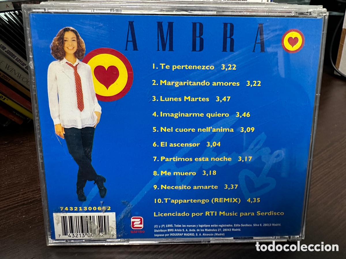 CDs de m&uacute;sica: Ambra - Te Pertenezco (CD) - Foto 2