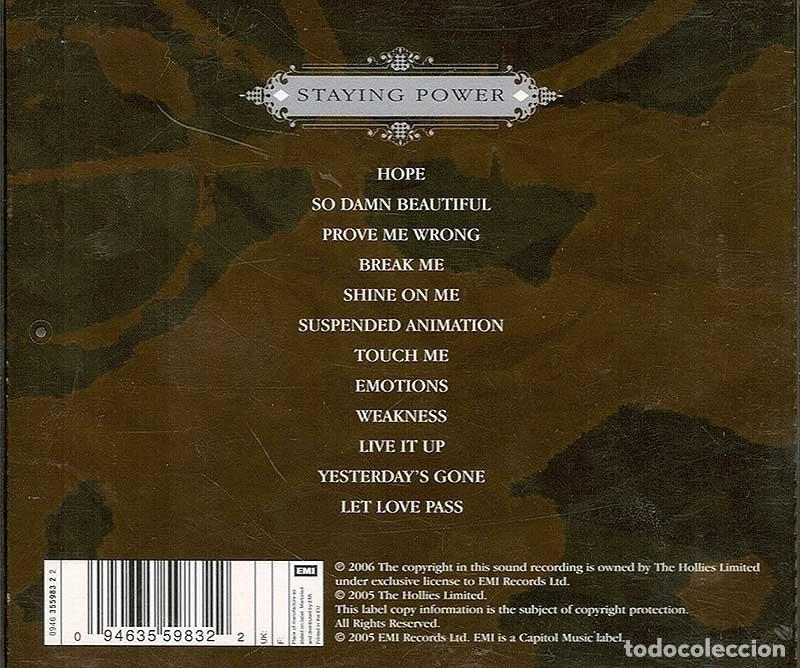 CDs de m&uacute;sica: The Hollies - Staying Power. CD - Foto 2
