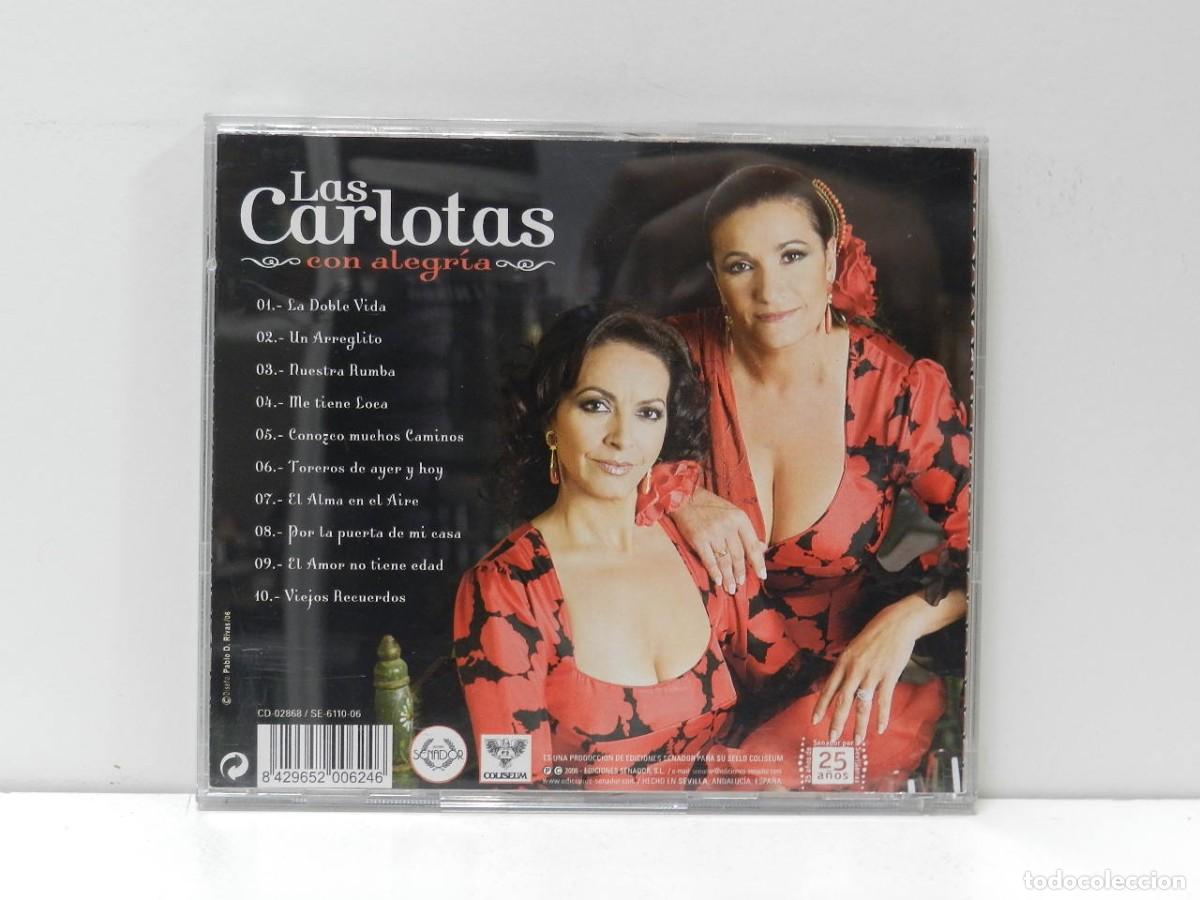 CDs de m&uacute;sica: DISCO CD. Las Carlotas &ndash; Con Alegr&iacute;a. COMPACT DISC. - Foto 2